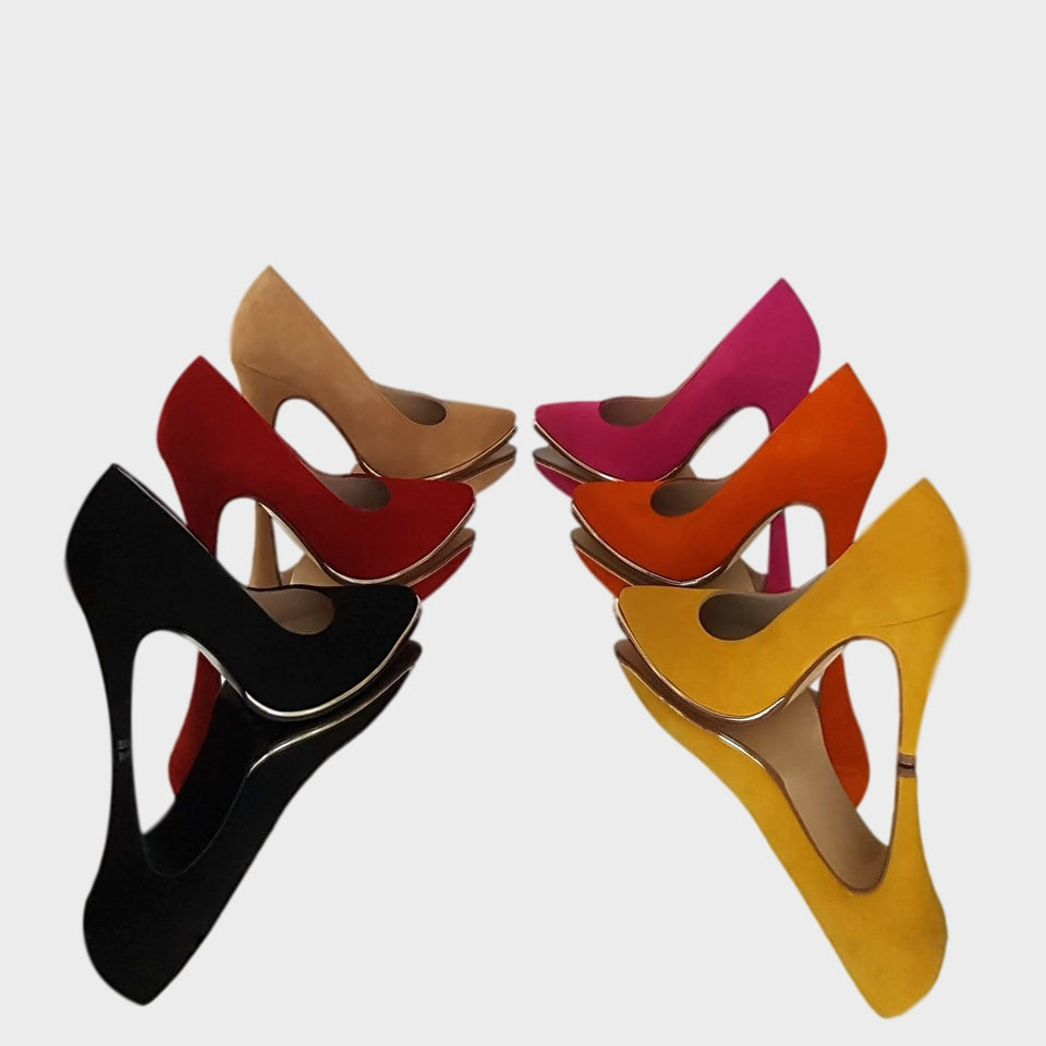 La chica de los stilettos_Grupo_de_Stilettos_Ivy_Beige_Red_Black_Fucsia_Orange_Yellow