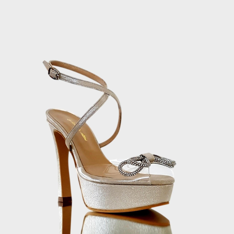 La chica de los stilettos Sandalias Georgia Silver