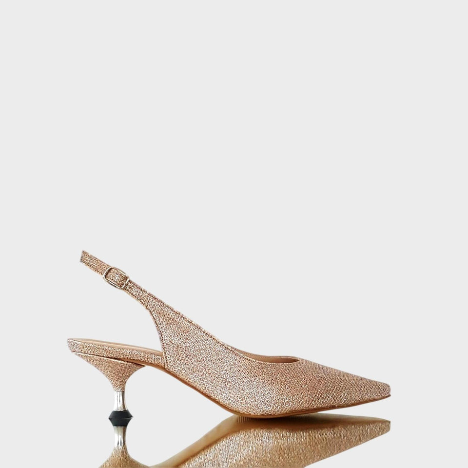 La chica de los stilettos Zapatos Laminados Amy Rose con Taco 5 cm